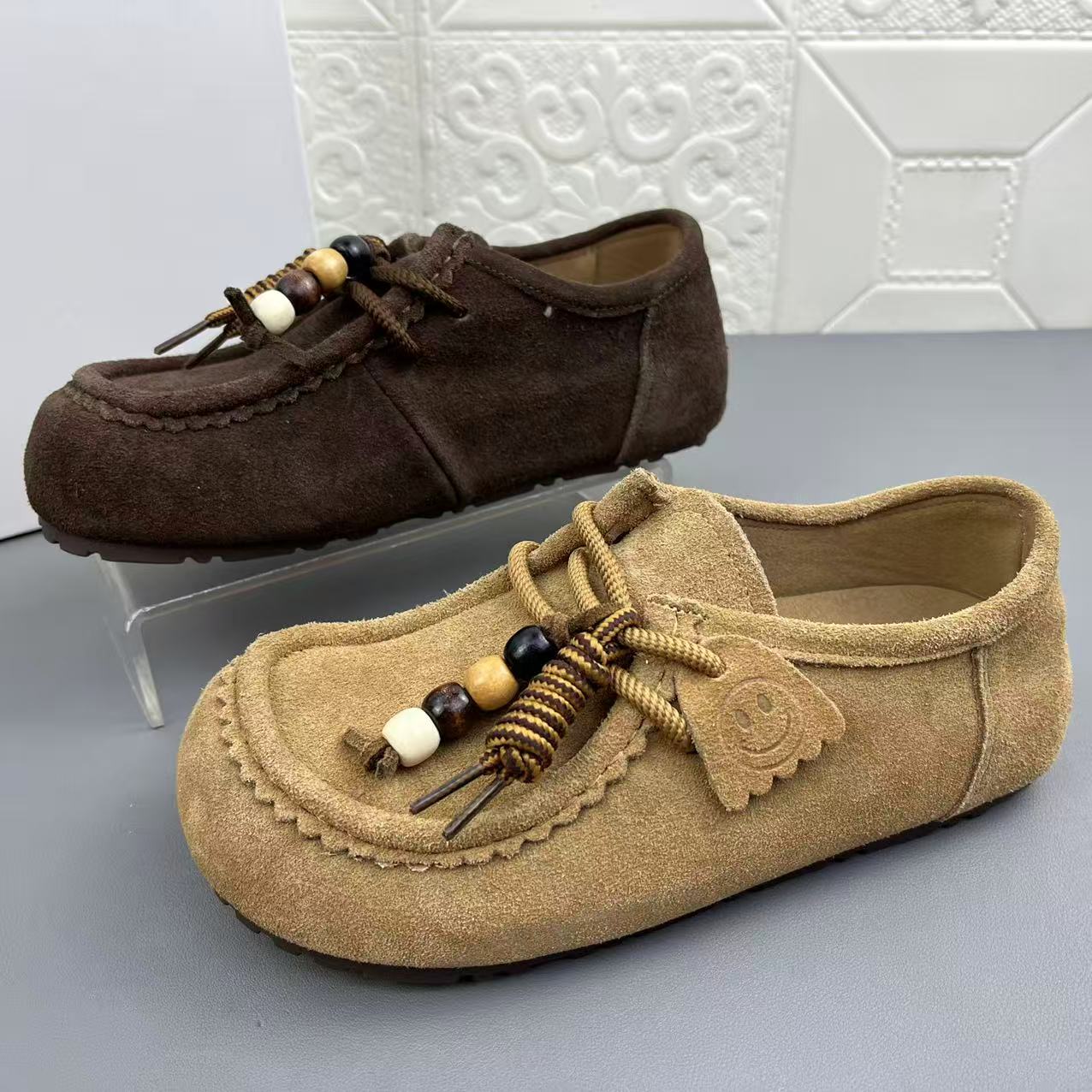 真皮时尚休闲防滑耐磨博肯女单鞋