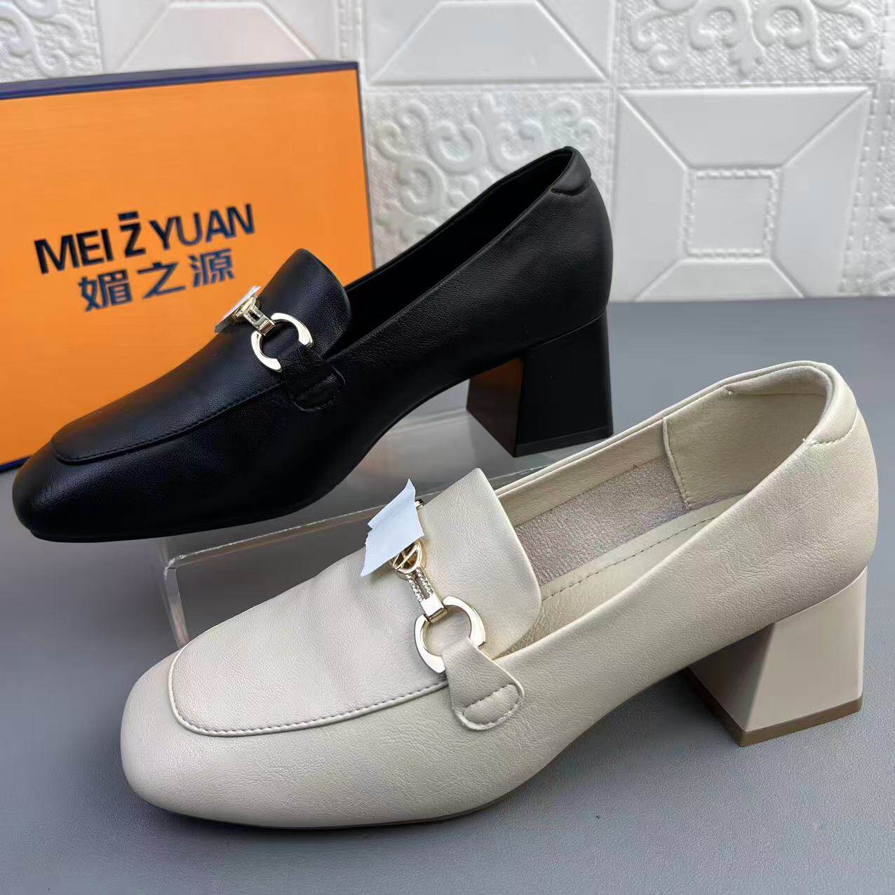 奥莱撤柜处理时尚方根时装女鞋高品质新款防滑耐磨软底浅口单鞋清