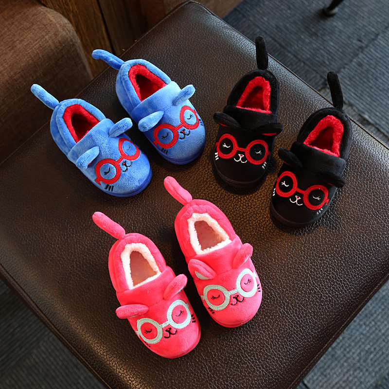 Pantoufles enfants en autre pour hiver - semelle caoutchouc - Ref 1006659 Image 1