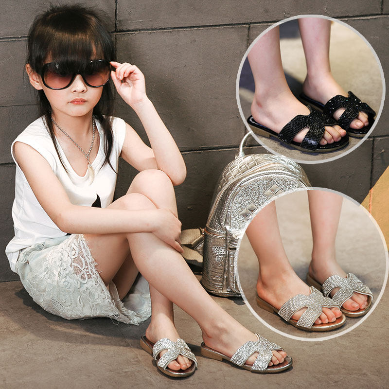 Chaussons enfants en autre pour été - semelle caoutchouc - Ref 1034193 Image 1