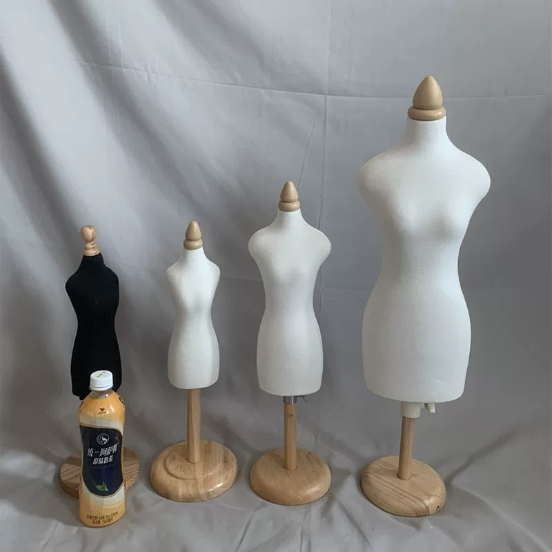 迷你小人台立体裁剪女婚纱娃娃服装手工教学设计模特架二分之一