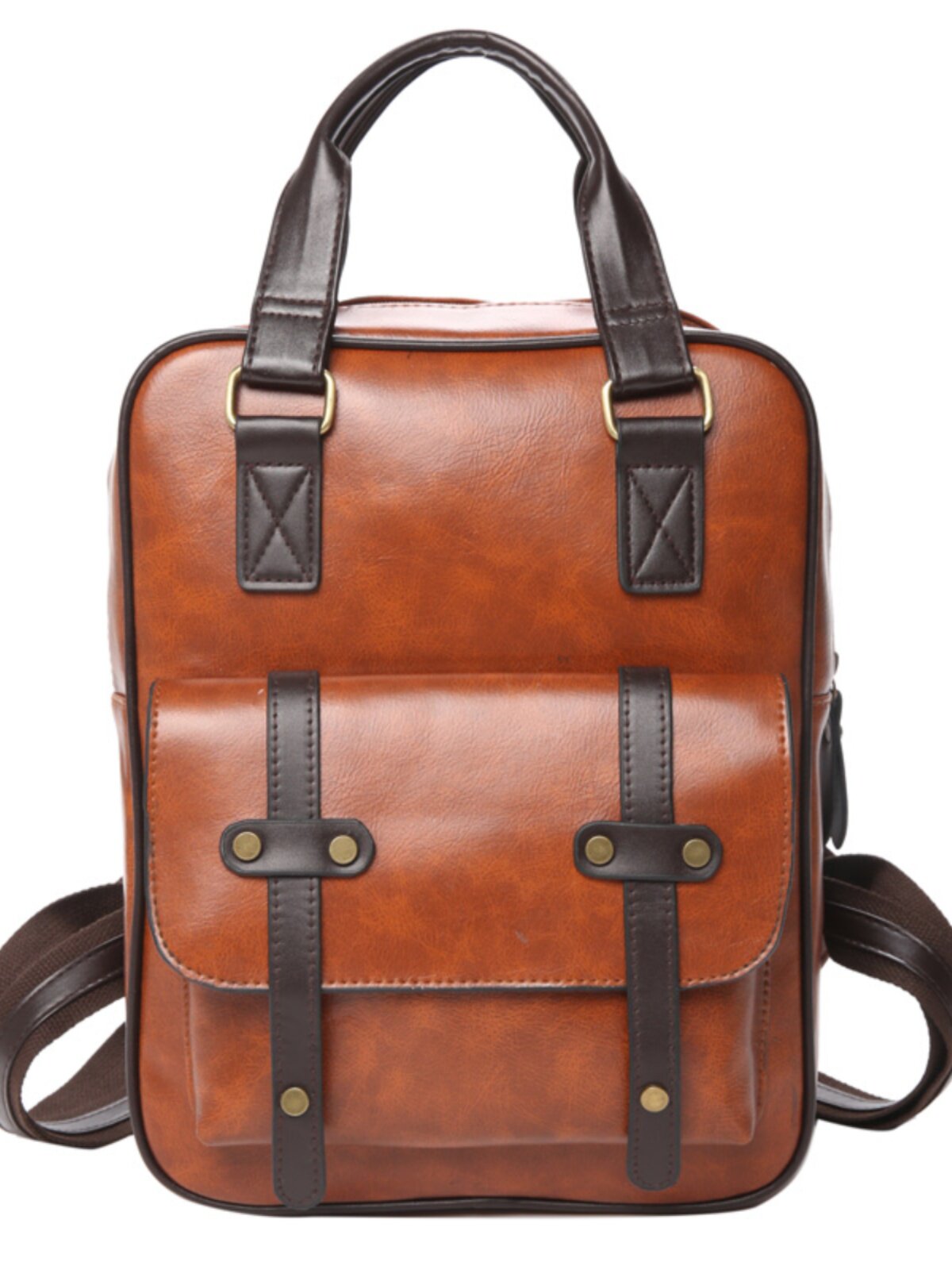 FOREST SCHOOL BAG FEMALE COLLEGE STUDENT BRITISH STYLE HIGH-QUALITY BACKPACK RETRO DOUBLE BACKPACK BACKPACK BACKPACK LEATHER BAG