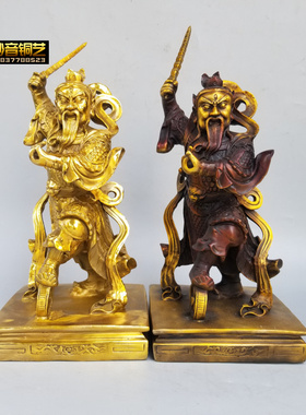 铜王天君铜像王灵官站像摆件定做