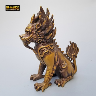 桌面铜獬豸神兽办公室装饰品律师法务法官礼品瑞兽麒麟獬豸摆件