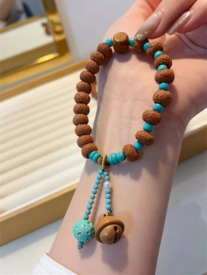 莲花金刚手串搭配陨石钻珠