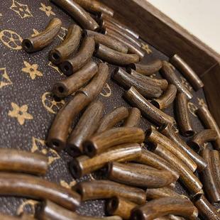 沉香五条经文弯管 DIY文玩佛珠手串项链手工编绳 TY2533