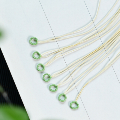 绿色拉环线圈手工编织半成品吊坠扣头DIY手绳饰品编绳材料 LH717