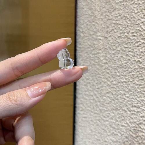 天然白水晶小马 diy配件手绳项链手串文玩佛珠配饰 DM255