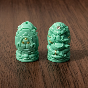 新品菱镁矿象神配件 diy文玩佛珠手串项链编绳 CF137