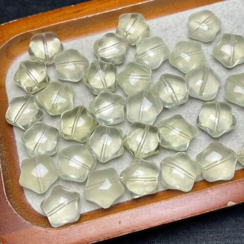 天然黄水晶胖星星雕刻件DIY配件