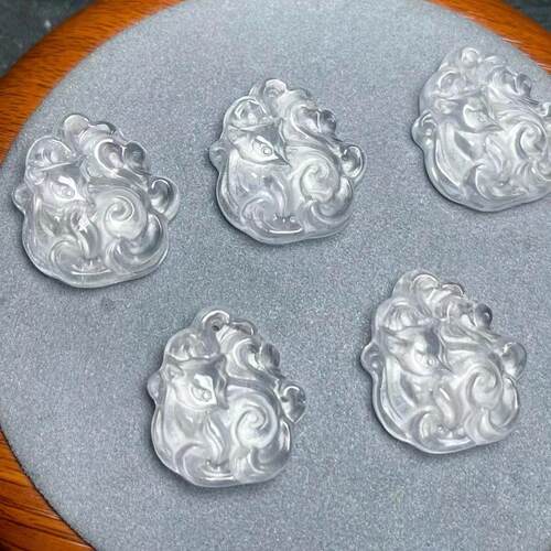 九尾狐牌天然白水晶DIY