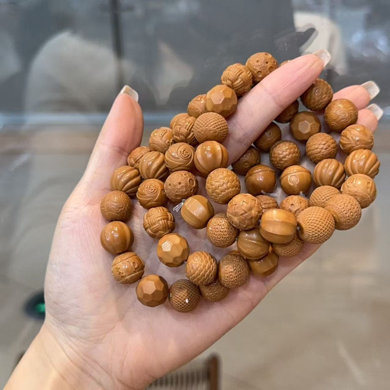 猴头多宝手链 文玩盘玩手串饰品 DM836