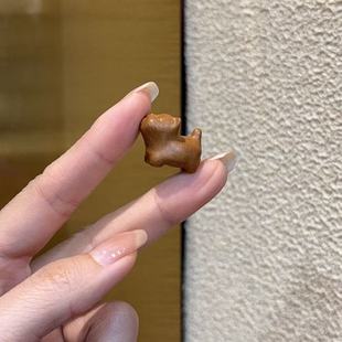 老桃木傲娇猫 DM269 diy配件手绳项链手串文玩佛珠配饰