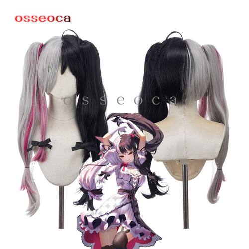 沁昱 osseoca vtuber虚拟偶像cosplay假毛 夜见蕾娜cos假发