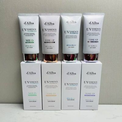 跨境 dAlba防//晒粉色蓝色紫色绿色 黛尔珀水润提亮素颜霜代发