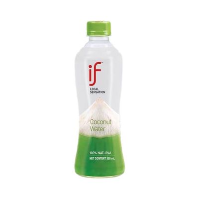 泰国原装进口if100%椰子水350ml*24瓶葡萄味荔枝味椰果味果汁饮料