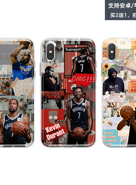 篮球杜兰特拼贴手机壳适用魅族15 16plus 16s 16xs 17 pro6 7 x8