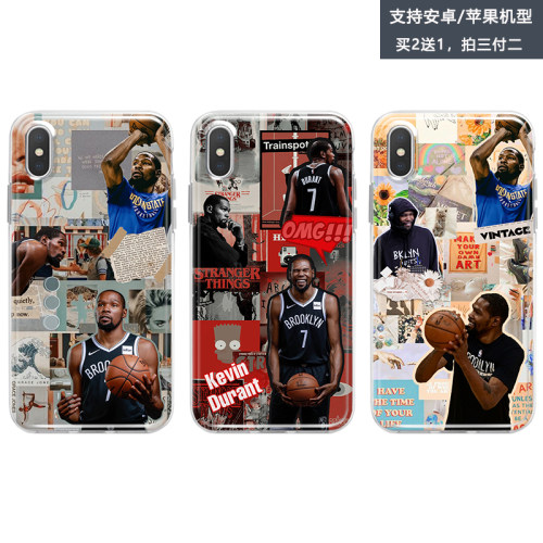 欧美篮球杜兰特拼贴手机壳适用oppoa72 a93 a53 a55 a52 a91 ace2
