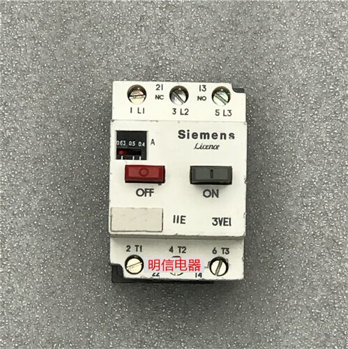 Siemena 3VE1015-2EUOO三相马达电机保护开关断路器0.4-0.63A