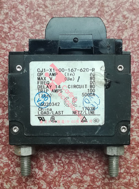 嘉灵CJ1-X1-00-167-62G-R 80VDC 80A 设备用断路器 现货