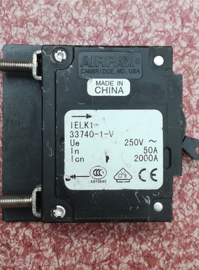 AIRPAX艾伯斯LELK1-33740-1-V 250VAC 50A油阻尼设备液磁断路器