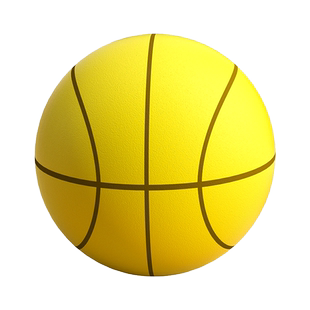 静音篮球无声拍拍球7号海绵弹力小皮球儿童室内运动训练投篮玩具