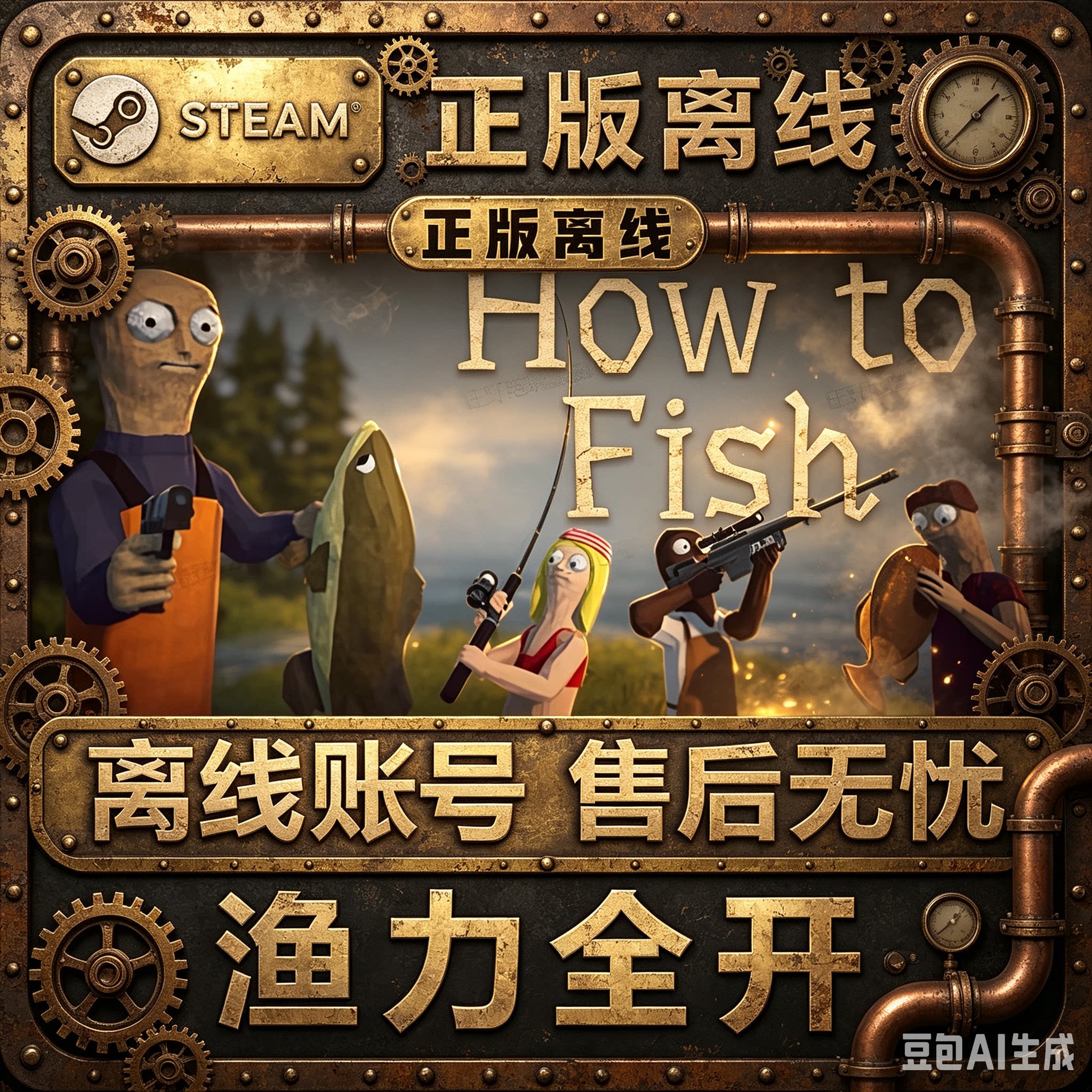 渔力全开 Steam正版离线游戏 租号 包更新全DLC中文