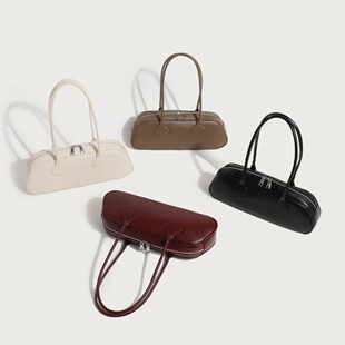 beer韩国小众设计fottsfotts手提单肩包大容量复古质感法棍包女