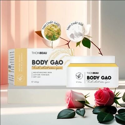 Kem body gao duong trang cap am mo tham sam da k deumau body