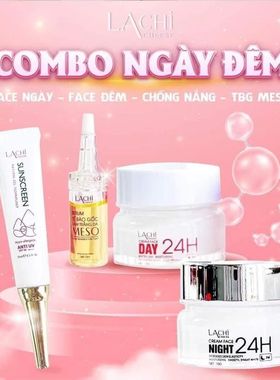 越南面霜Combo4 sp kem duong trang da 24H  cap am mo tham sam