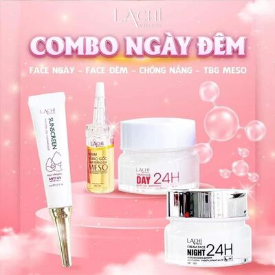 越南面霜Combo4 sp kem duong trang da 24H  cap am mo tham sam