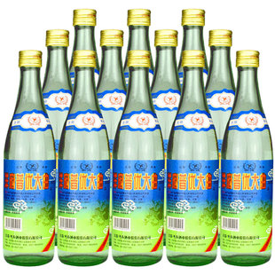 洋府普优大曲52度475mL 整箱粮食酒白酒浓香型口粮酒光瓶酒 12瓶装