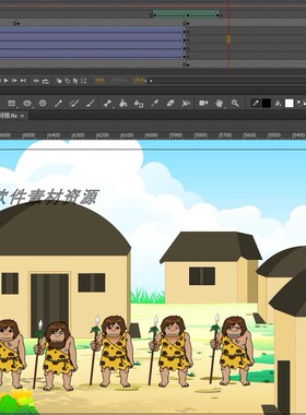 课件动画016传说中的住房3分钟源文件fla格式AN可用