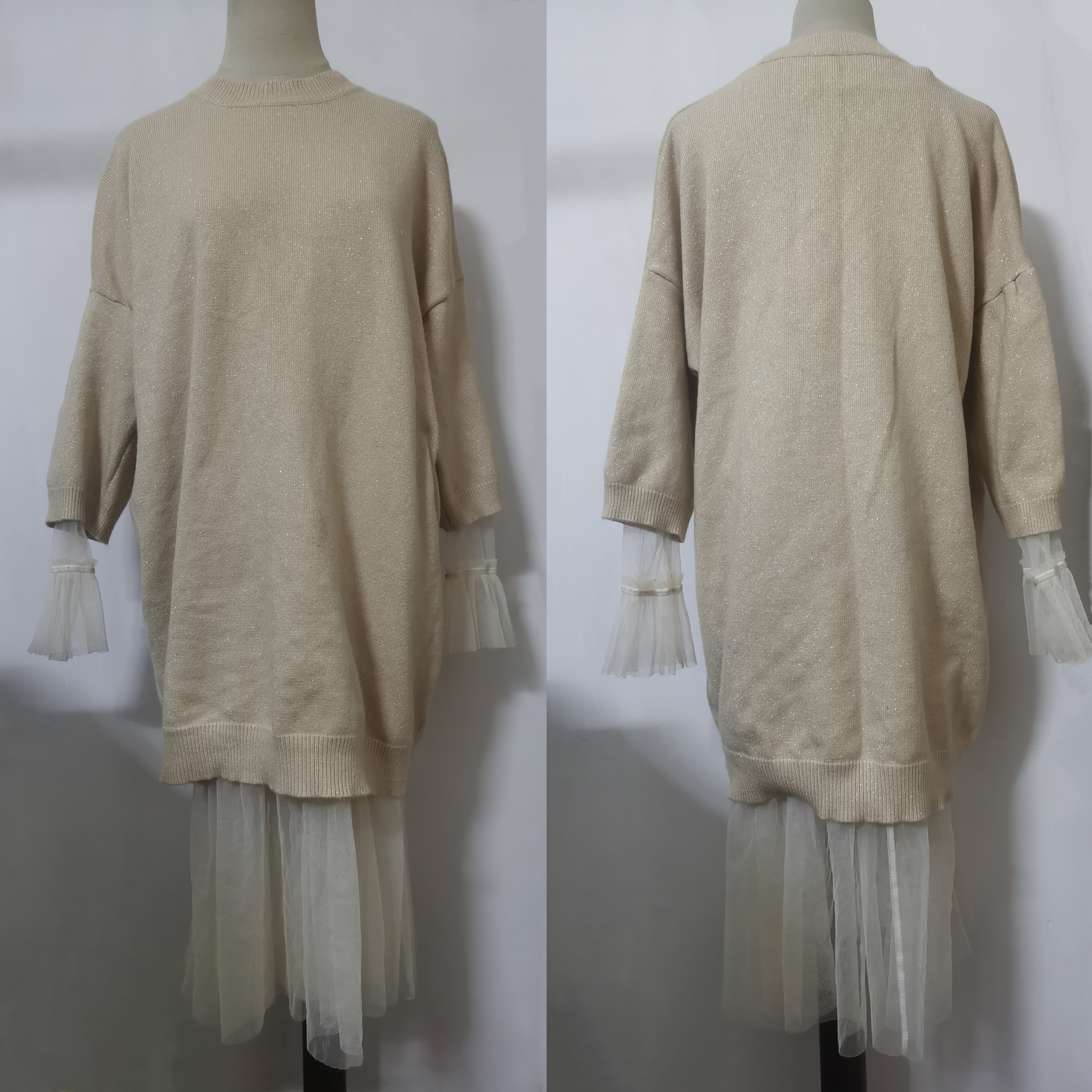 秋冬女装复古方领长袖连衣裙女气质收腰修身显瘦中长款针织毛衣裙