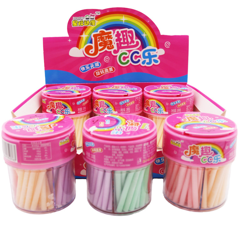 魔趣cc乐吸管糖cc乐水果味维c糖果巧克力豆经典怀旧零食儿童零食