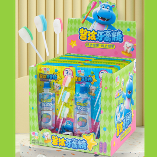 酱涂牙刷糖水果味造型棒棒糖流质糖果果酱包儿童零食玩具糖果批发