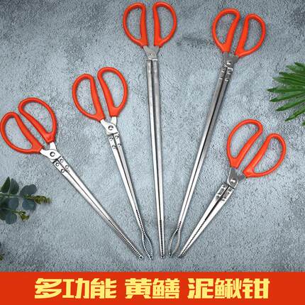 黄鳝夹子夹螃蟹神器户外赶海工具捉泥鳅专用控鱼钳加长垃圾夹子