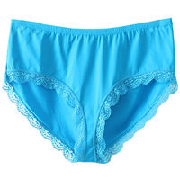 Plus-size cotton triangular underwear for women, 300 pounds, overweight M size, antibacterial lace-trimmed, sexy underpants and trouser cuffs thumbnail 7