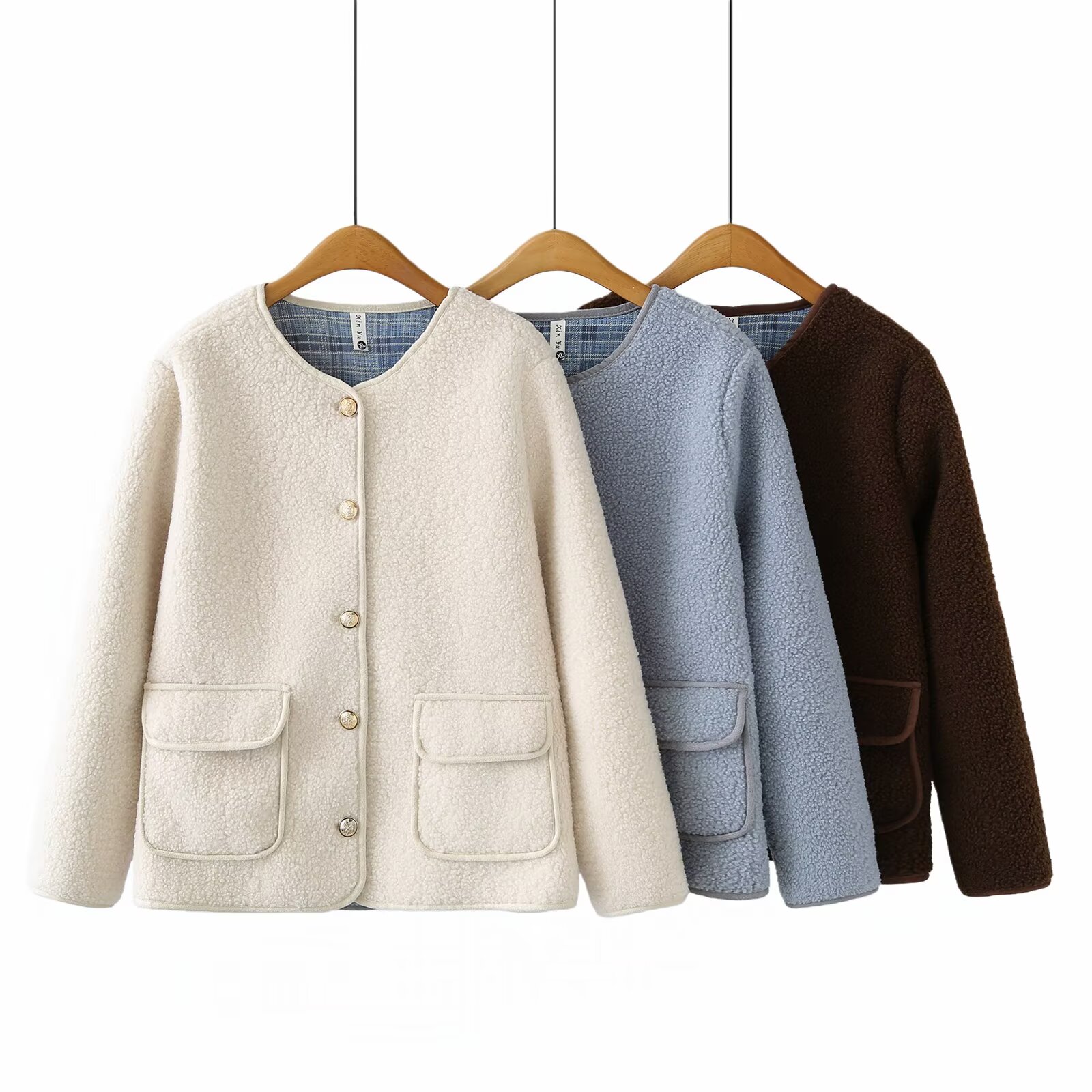 小香风气质韩系撞色百搭外套