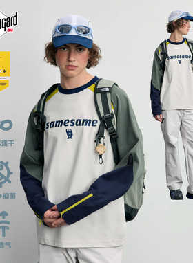 MYSAMESAME24AW思高洁速干抗菌隐形拉链运动山系户外圆领长袖T恤