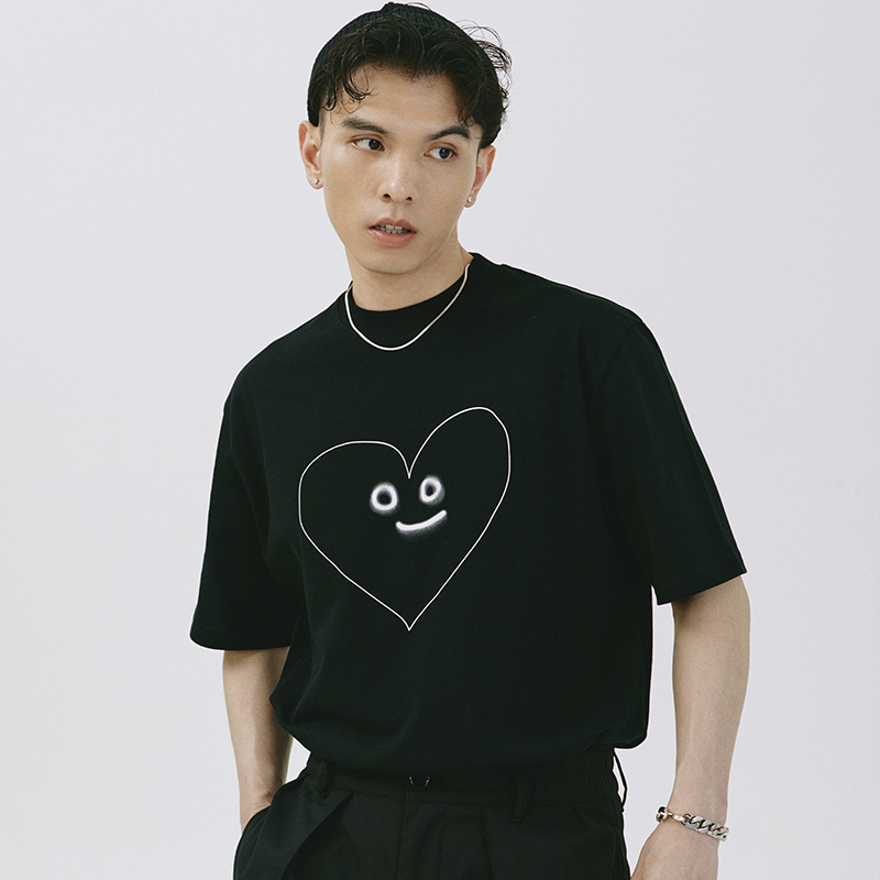小丑原创百搭简约潮流圆领t恤