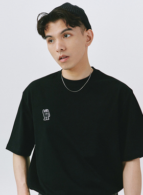 SAMESAME22SS吉祥物刺绣宽松日系t恤纯棉情侣圆领夏季短袖潮男女