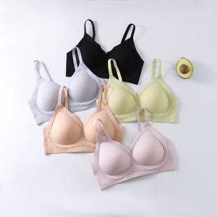 包邮 麦曼MM57少女纯色文胸厚杯聚拢调整一片式 固定杯两排扣内衣