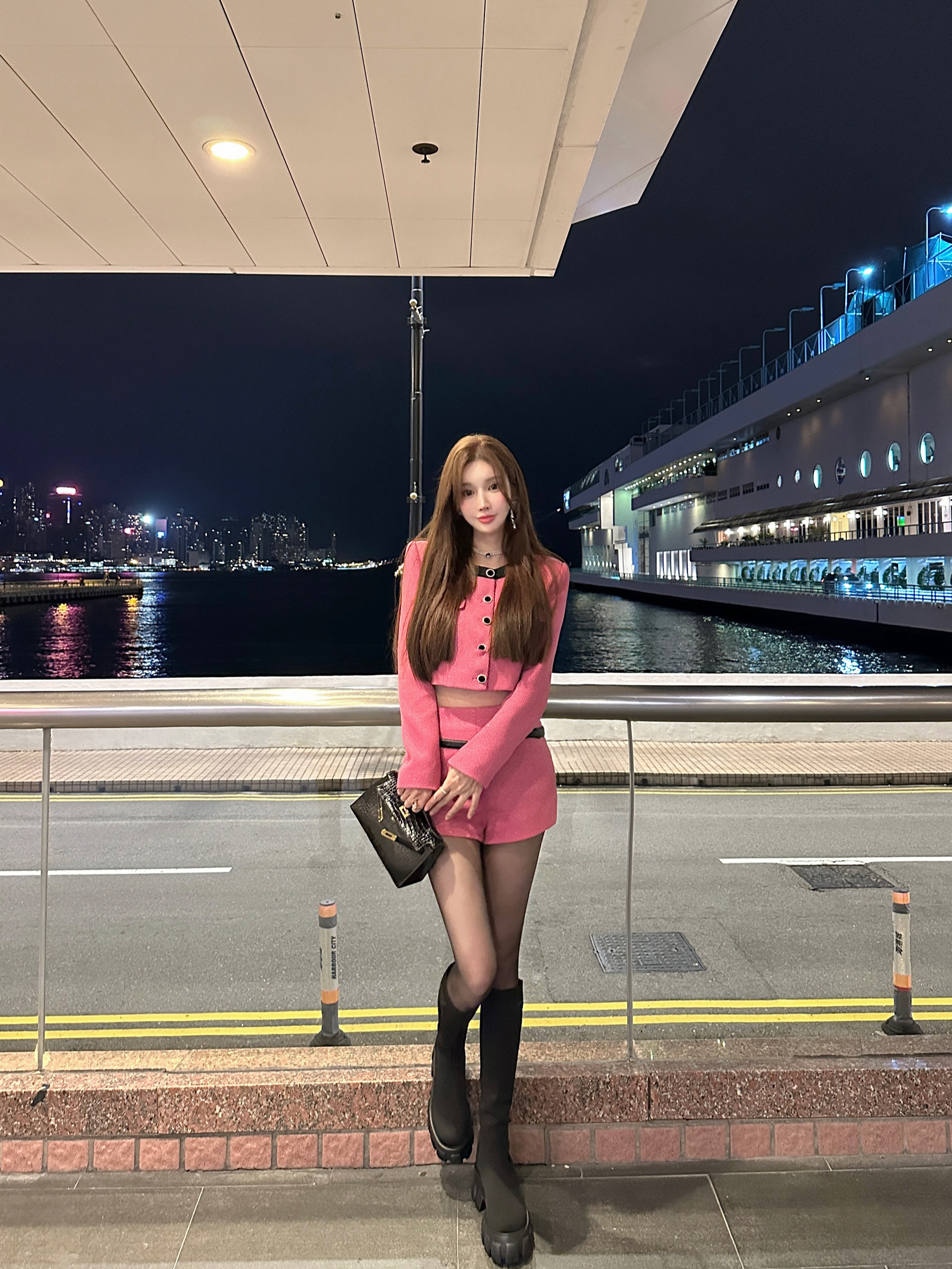 JOEY/秋冬西装外套斜纹粗花呢冬季女装2023新款小香风毛呢外套女