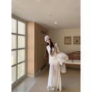 秋冬针织网纱长裙连衣裙 圣诞节穿搭仙气推荐 JOEY美神美欲 推荐