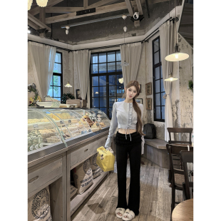 奶皮垂垂裤 秋冬黑色休闲裤 推荐 型却显瘦 子女 宽松版 JOEY