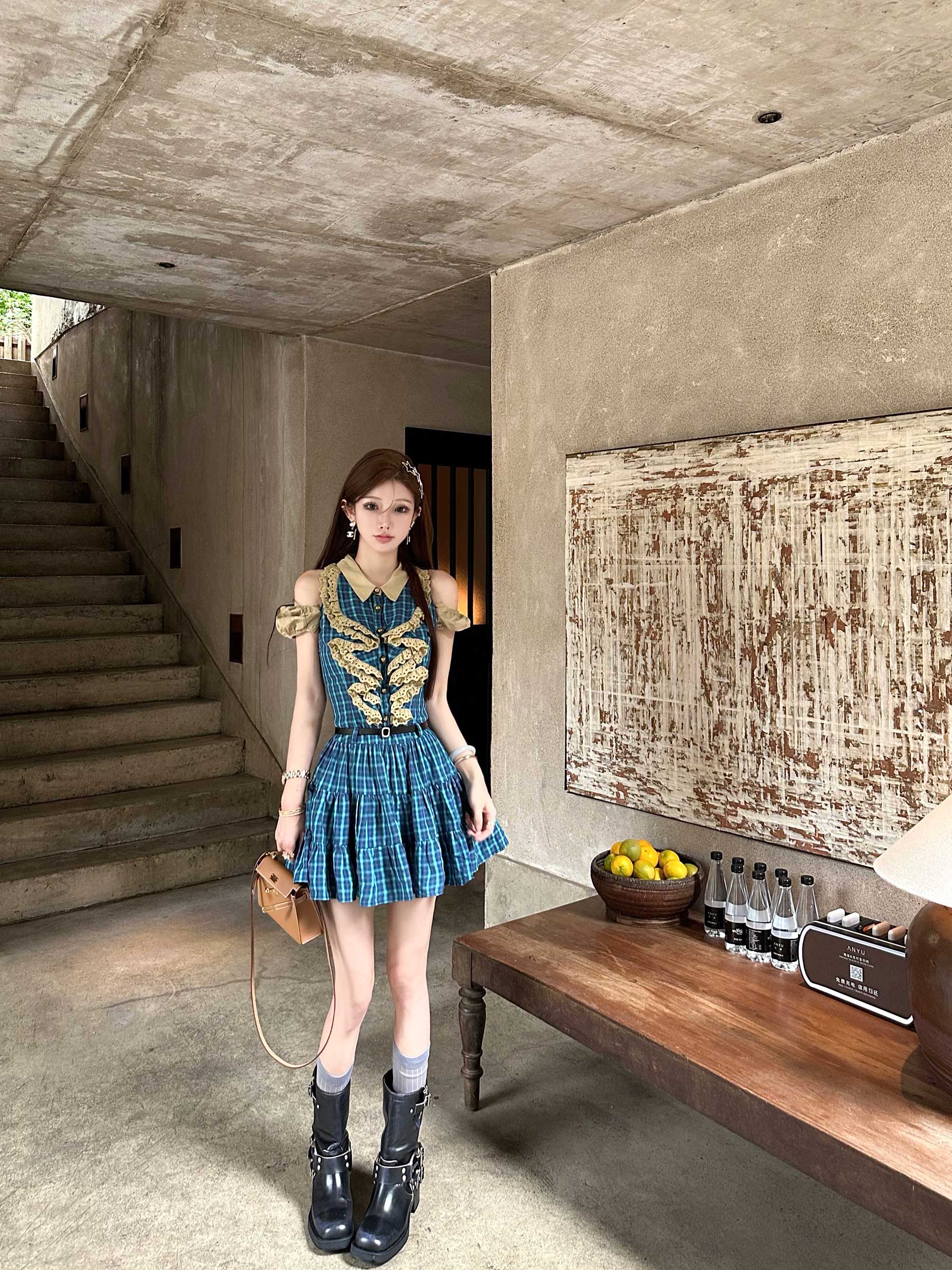 JOEY 高级感超好看初秋显身材连衣裙秋装女2023年新款裙子女夏季