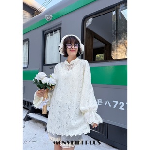 1960 蕾丝打底上衣 魔女MoNvKiKiPlus大码 微胖重工新中式