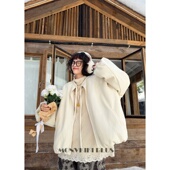 魔女MoNvKiKiPlus「雪泪」大码 微胖休闲加厚棉服外套 B658