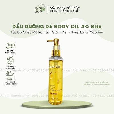 越南Body Oil 4% BHA一duong am tay te bO chet